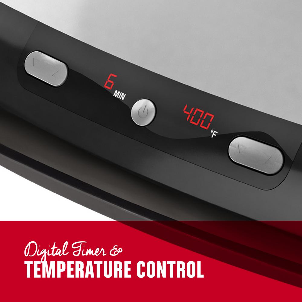 Foreman 100 sq. in. Silver Indoor Grill with Removable Plates