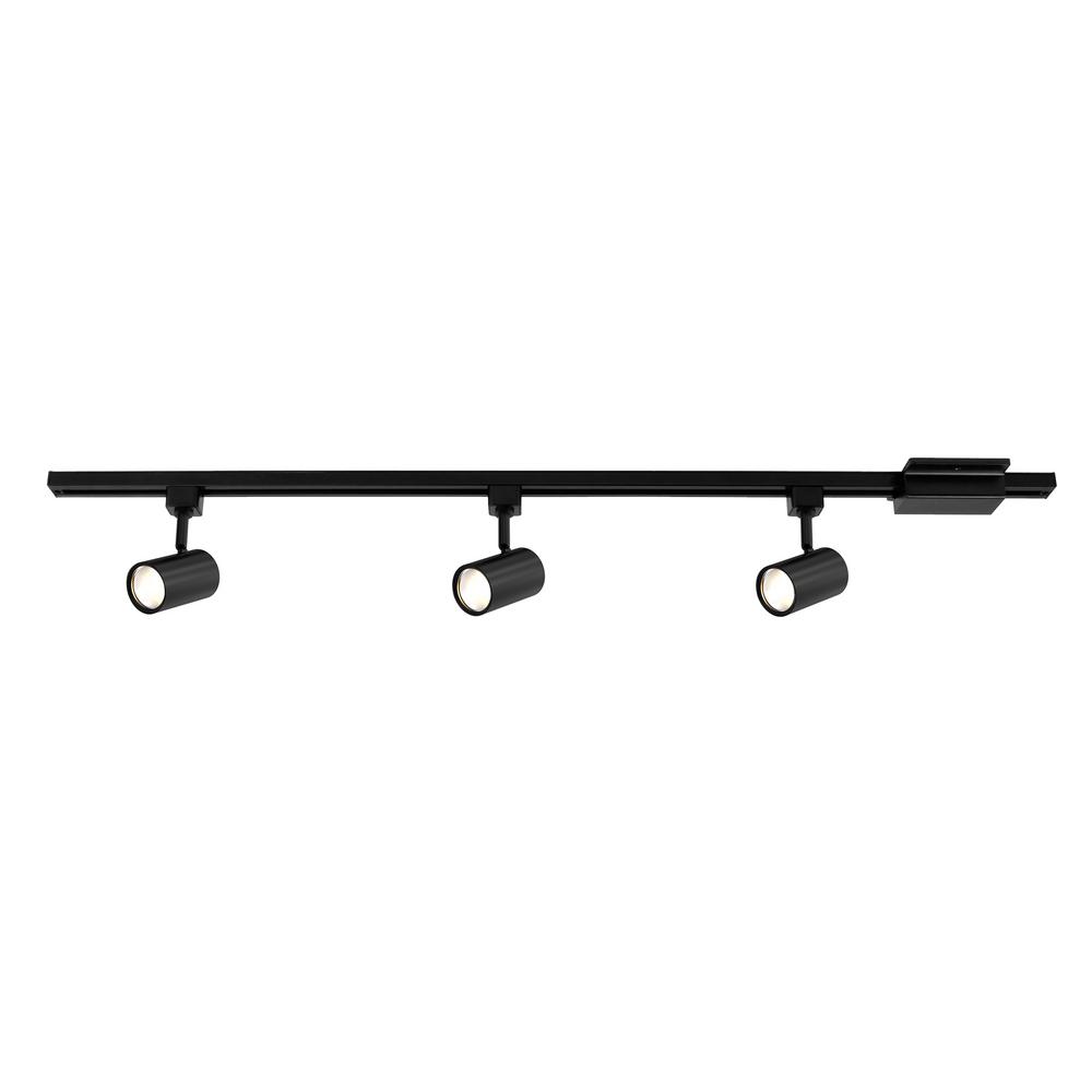 Mini Cylinder 44 In Black Integrated Led Linear Track Lighting Kit Mini Cylinder 44 In Black Integrated Led Linear Track Lighting Kit