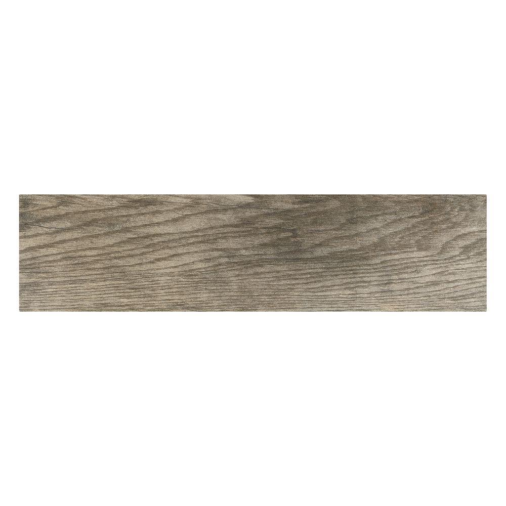 Porcelain Floor & Wall Tile: MARAZZI Flooring Montagna Rustic Bay 6 in. x 24 in. Glazed Porcelain Floor and Wall Tile (14.53 sq. ft. / case) Browns ULM8