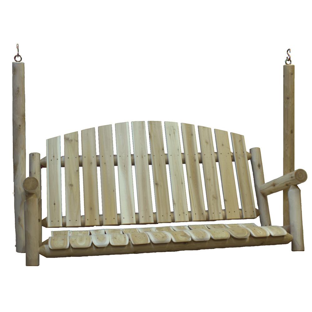 Lakeland Mills 5 Ft Country Garden Cedar Porch Swing