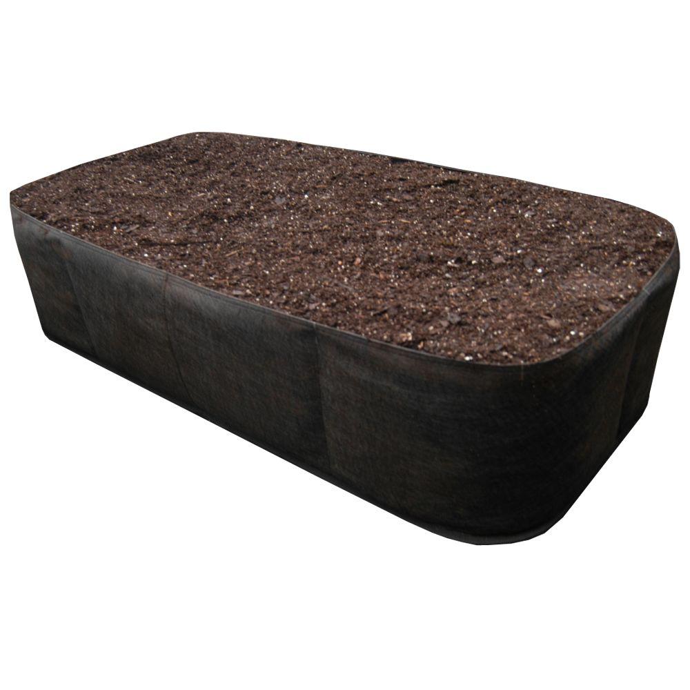 EZ Gro 2 ft. x 4 ft. Black Instant Raised Garden Planter Bed2000