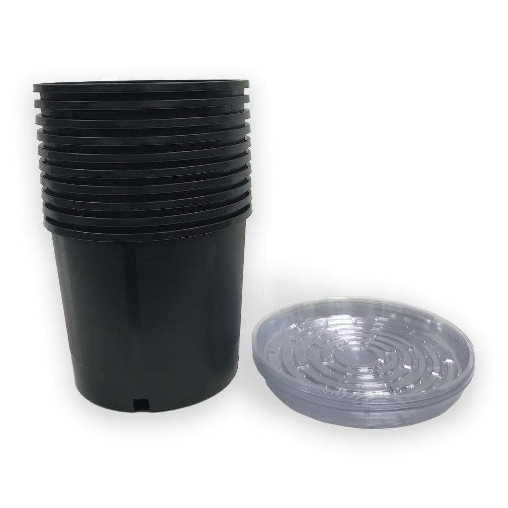Viagrow Heavy Duty Hydroponic 11 in. x 9.5 in. Black Black