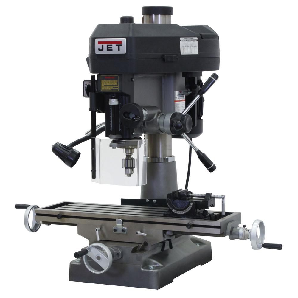Jet Jmd 18 Mill Drill Press With Newall Dp700 Dro And X Axis Table Feed