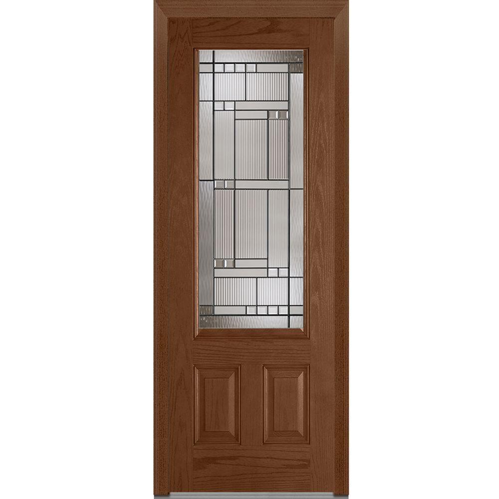 MMI Door 36 in. x 96 in. Kensington LeftHand 3/4 Lite 2Panel Classic