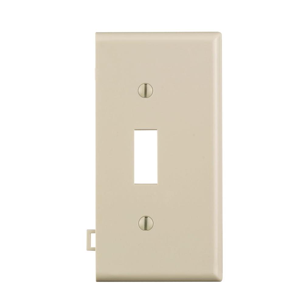 Almond Switch Plates Wall The Home Depot Sectional 1 Gang End Toggle Nylon Wall Plate