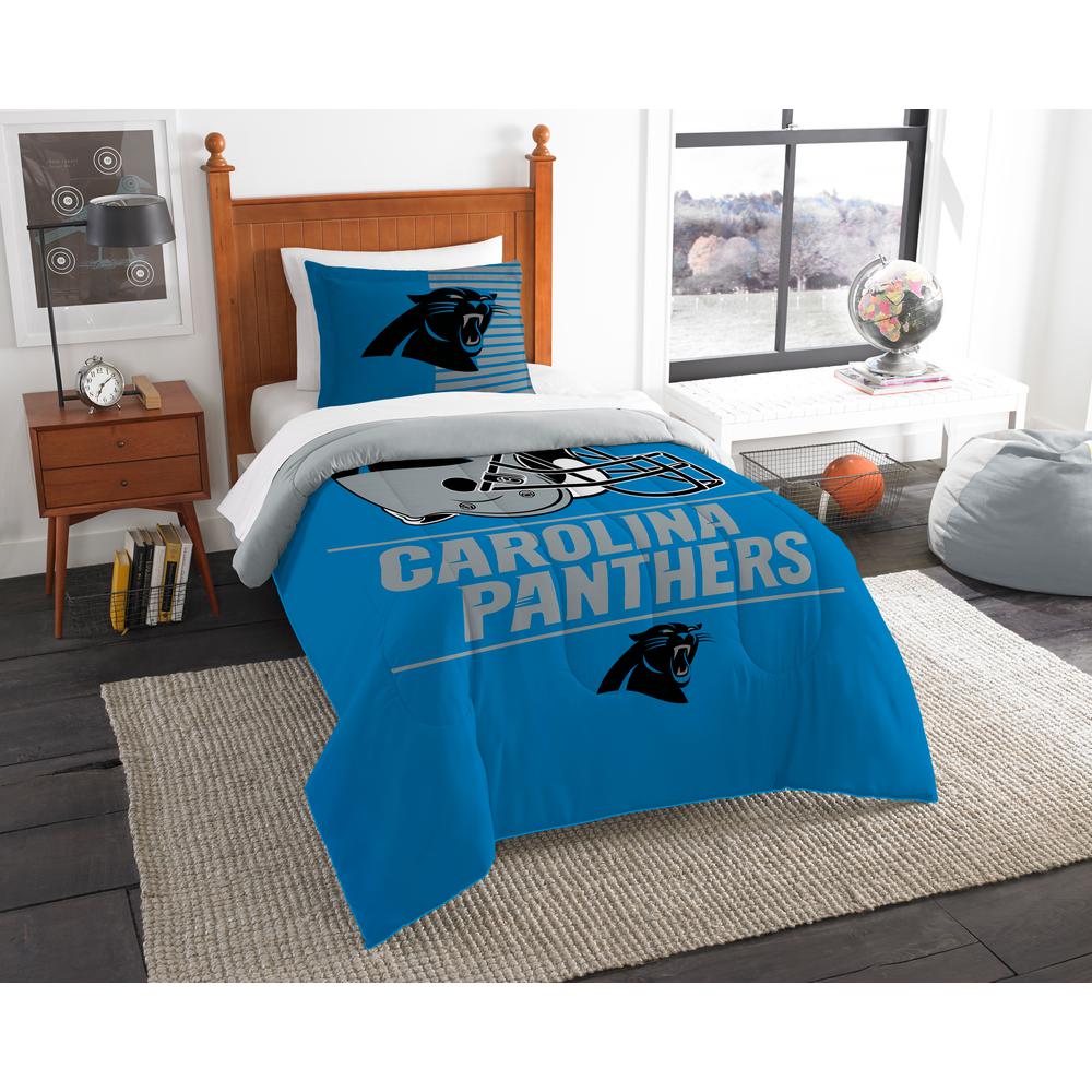 Panthers 2 Piece Draft Multi Twin Comforter Set 087918939660 The Panthers 2 Piece Draft Multi Twin Comforter Set