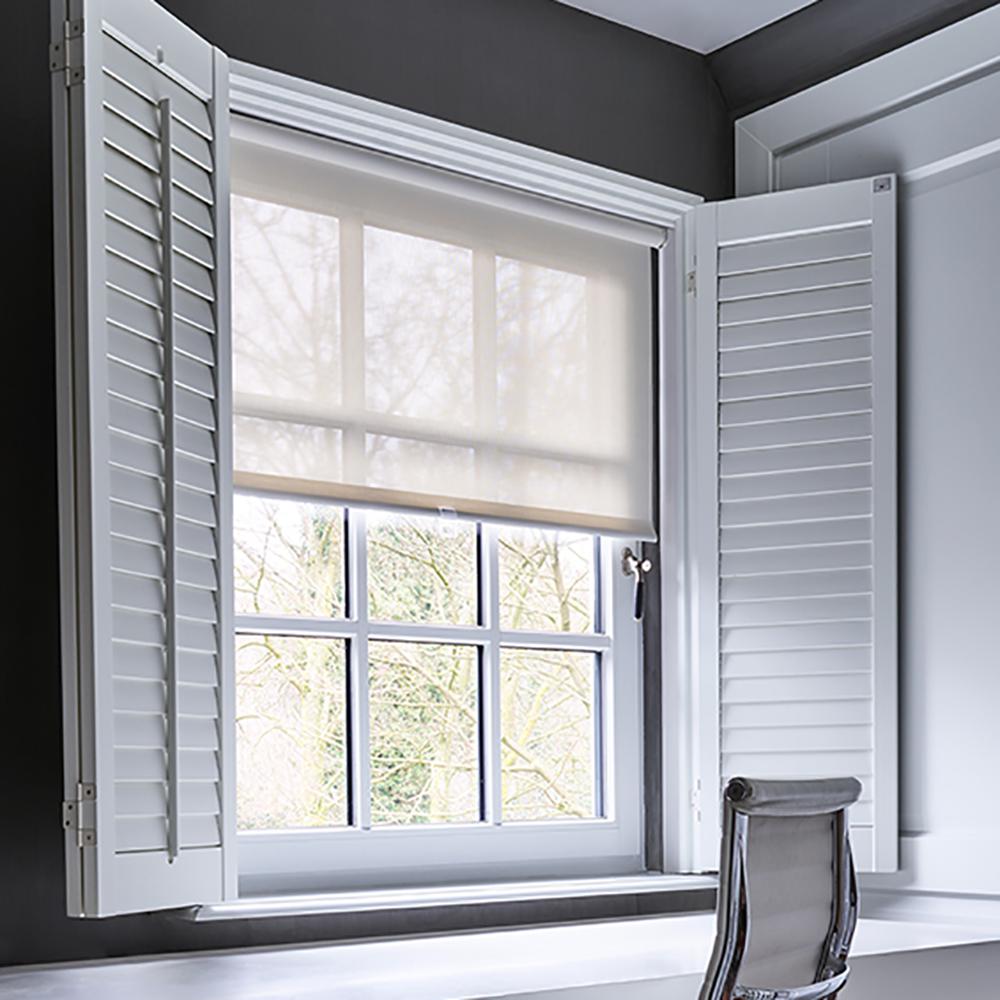 Bali CuttoSize Graphite Cordless Vinyl 85 UV Blocking Solar Roller