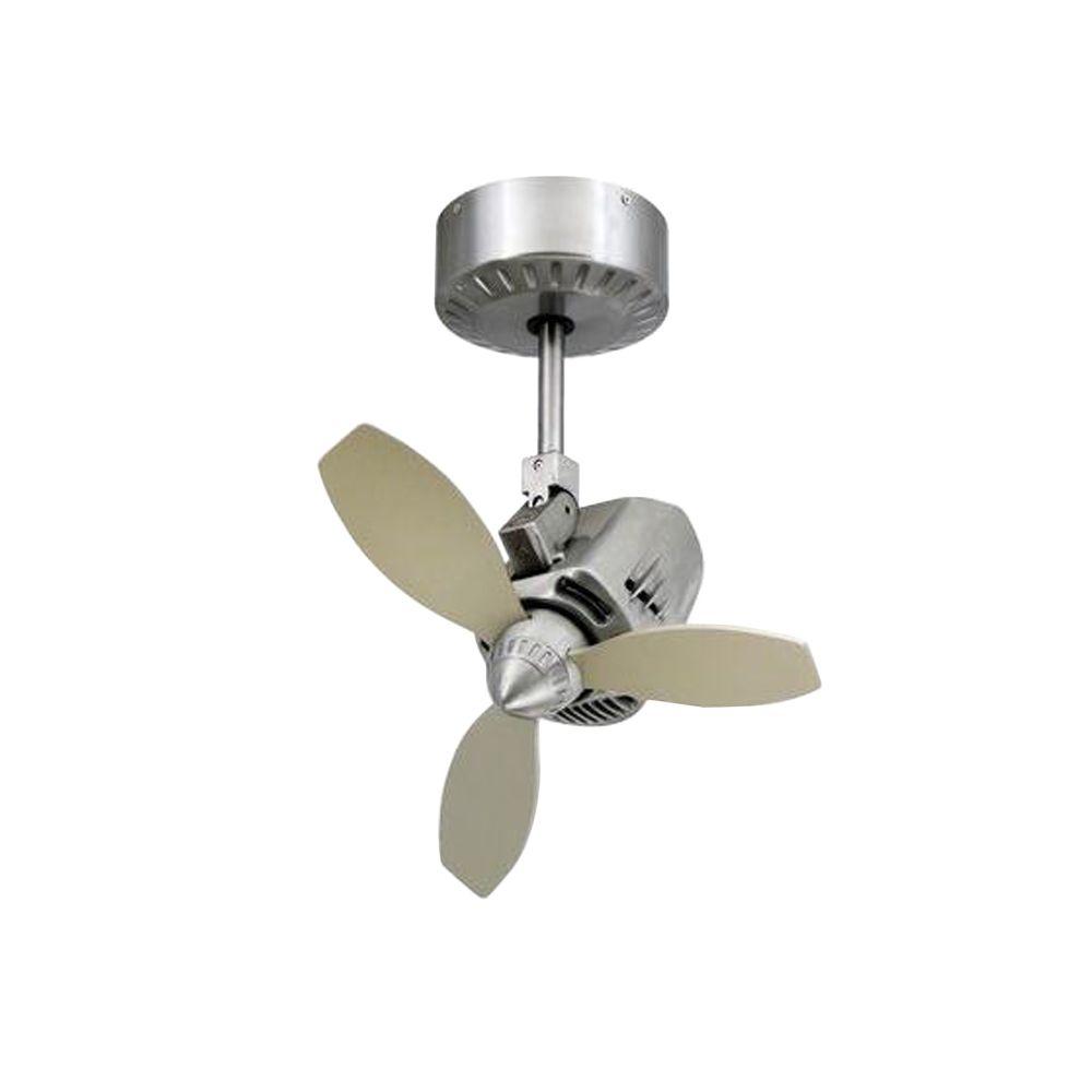 Troposair Mustang 18 In Oscillating Brushed Aluminum Indoor Outdoor Ceiling Fan