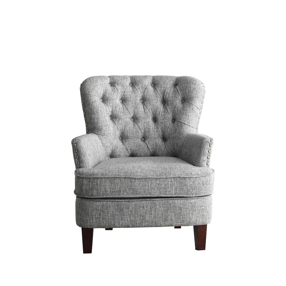 Gray Tufted Accent Chair / Amazon Com Adore Decor Leone Upholstered