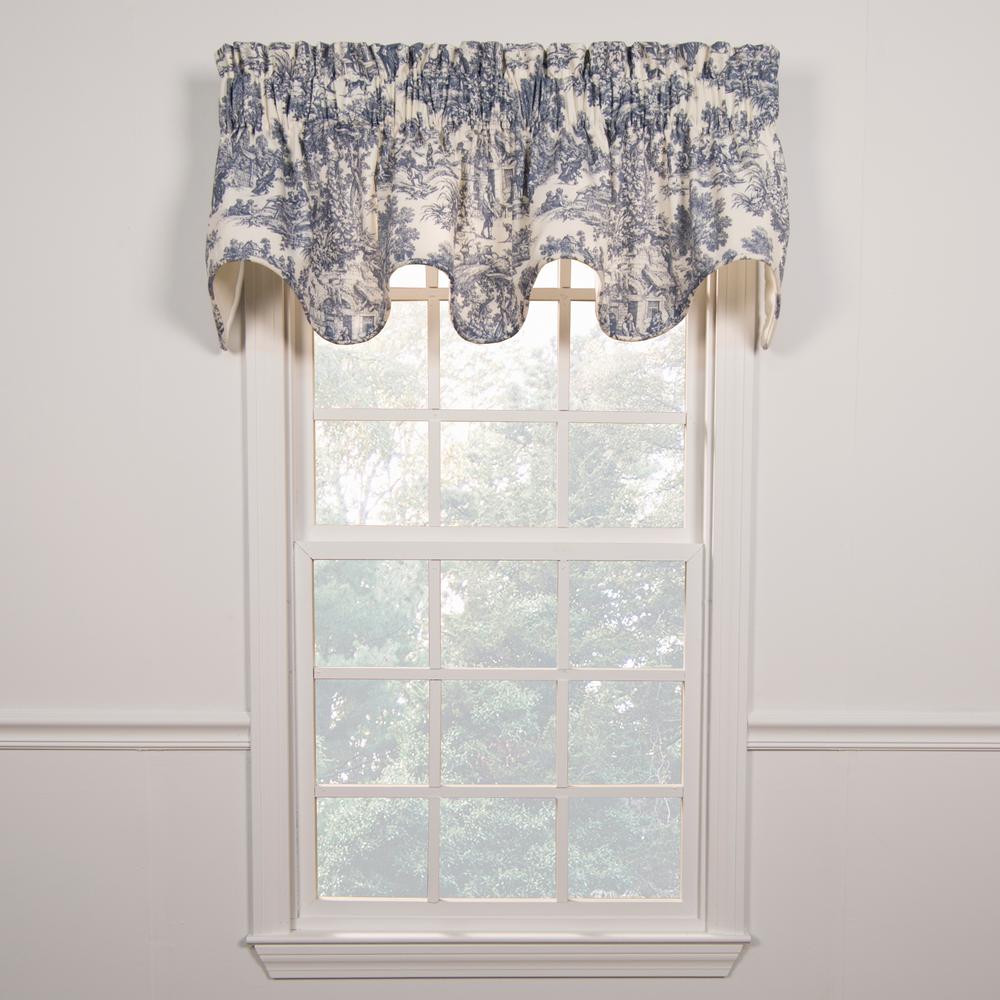 Ellis Curtain Victoria Park Toile 15 In L Cotton Scallop Valnce