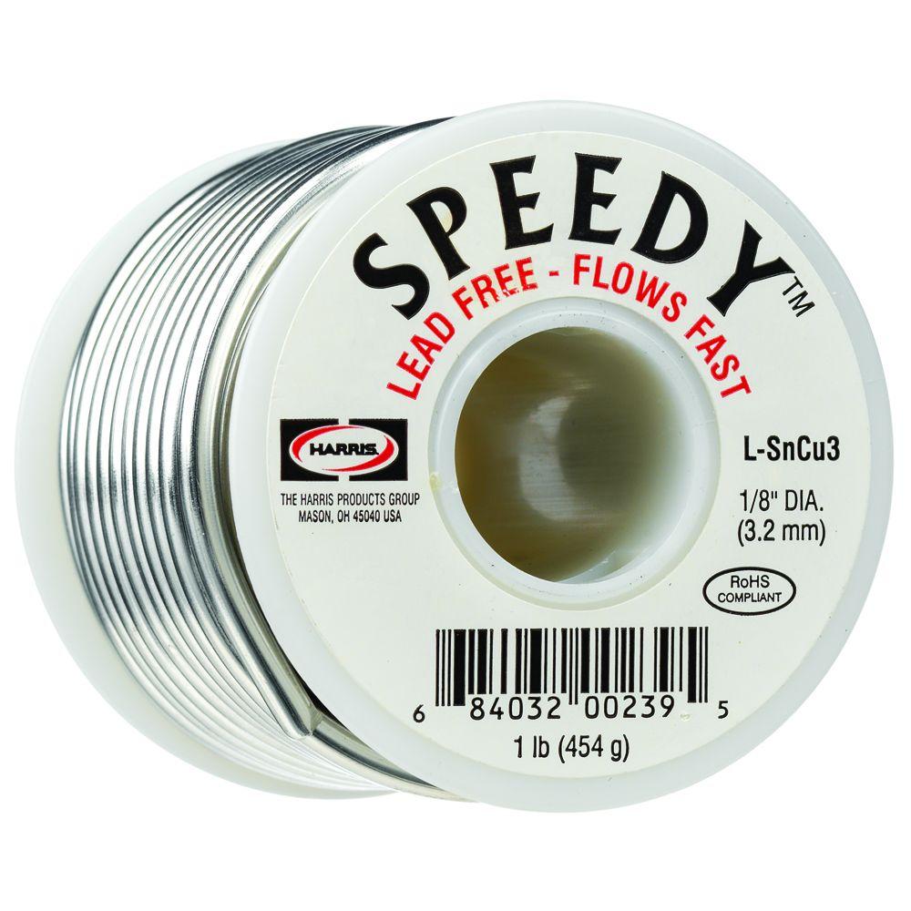 Lincoln Electric Speedy 1/8 in. 1# Copper Pipe Solder Spool-SPDY61POP 1 8 Copper Tubing Home Depot