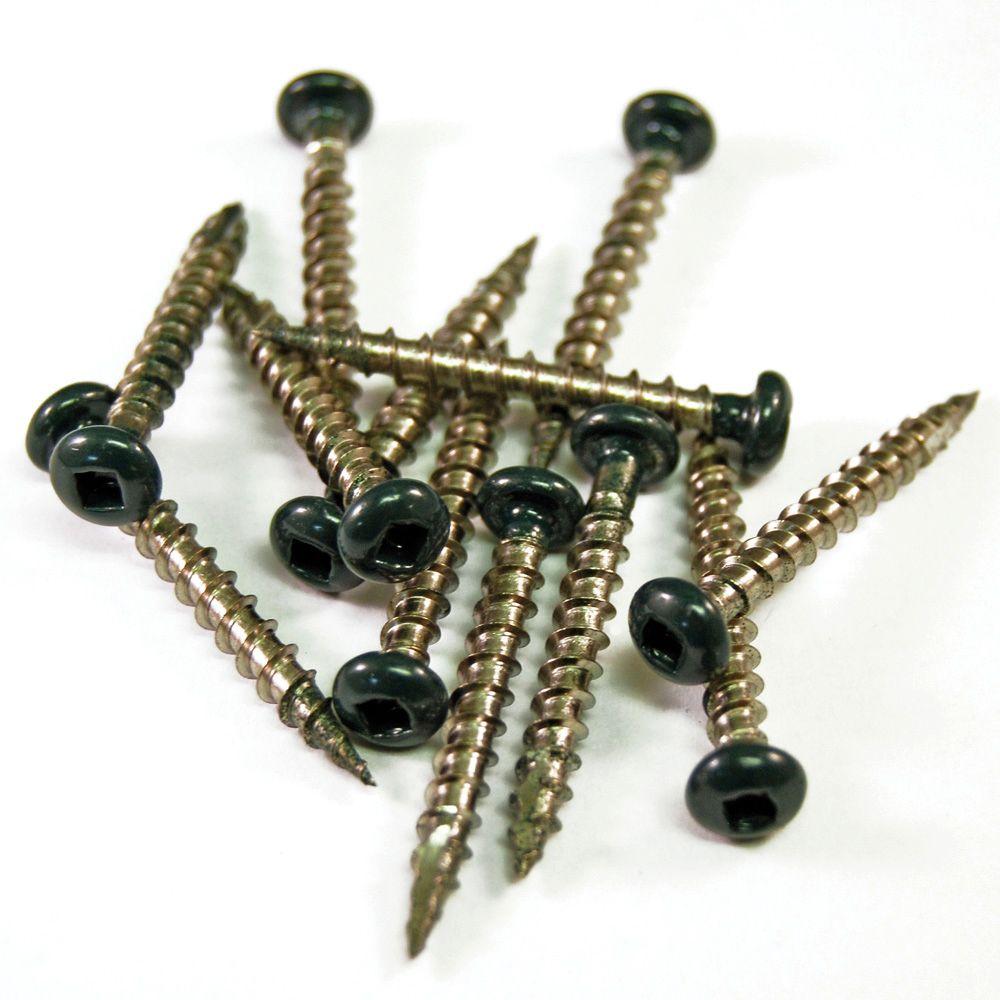 Veranda 11/2 in. Lattice White SS Screws (12Piece/Bag)73003464 The