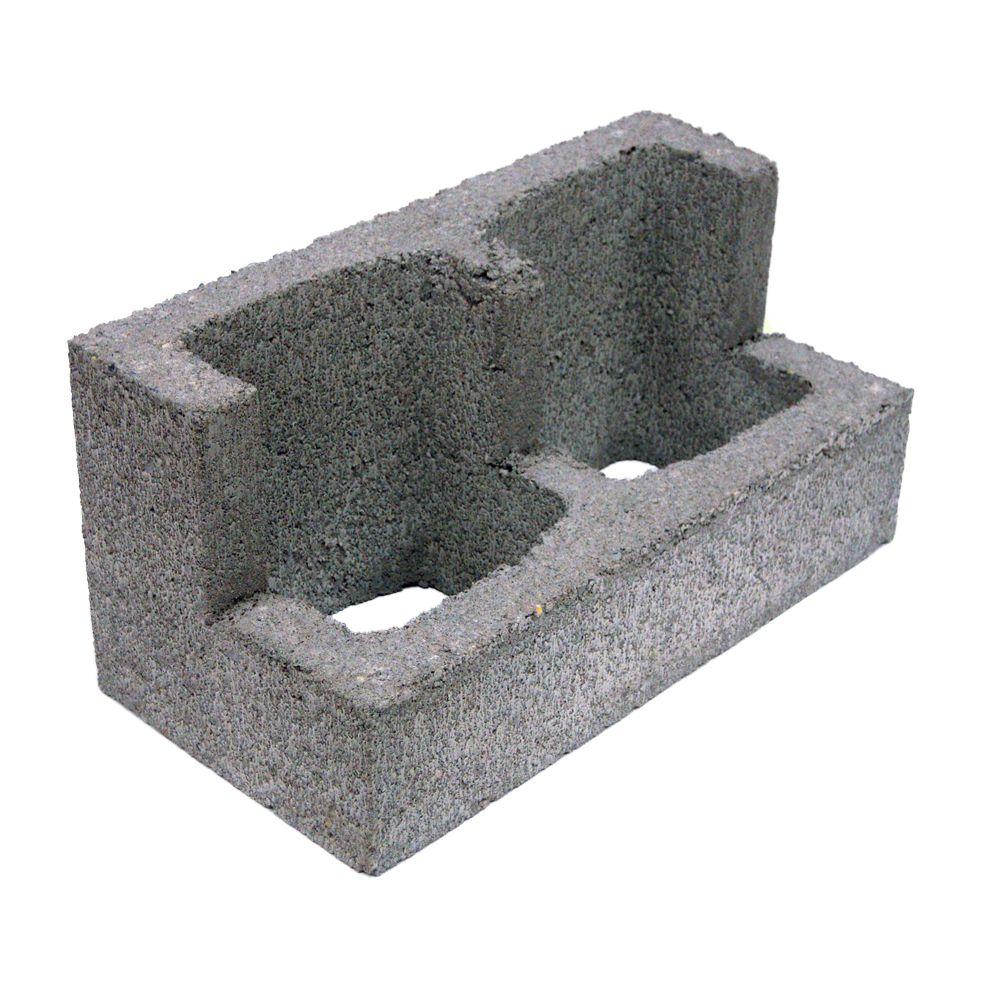 Unbranded 8 in. x 8 in. x 16 in. Concrete Header Block-955012 - The