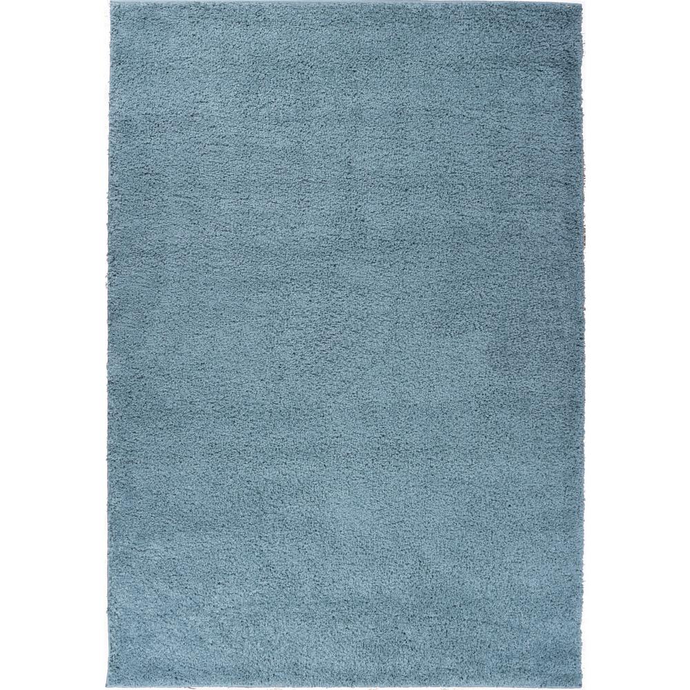 Well Woven Madison Shag Plain Light Blue 3 ft. 3 in. x 5 ft. 3 in ...