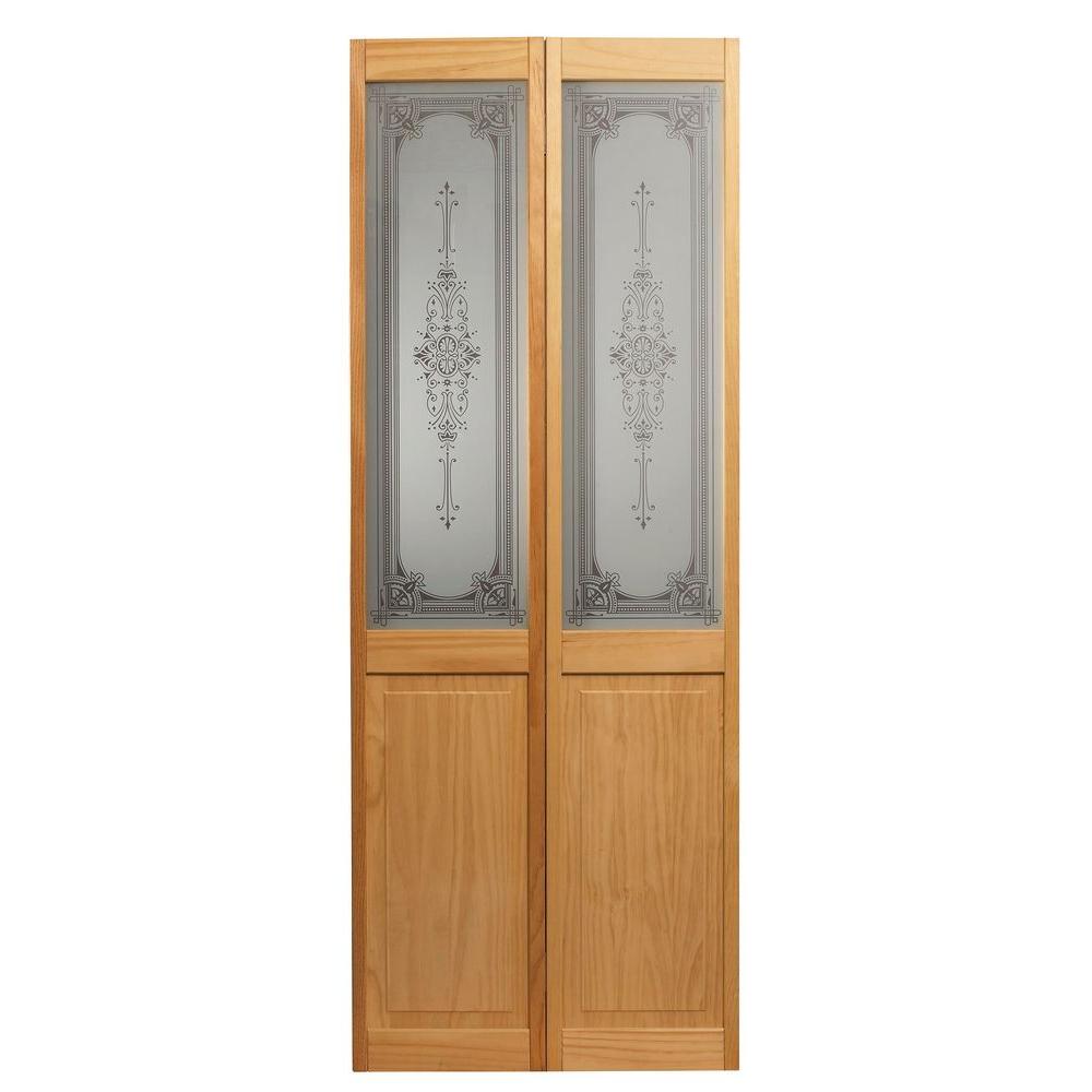Pinecroft 36 in. x 80 in. Baroque Decorative Glass Over ...