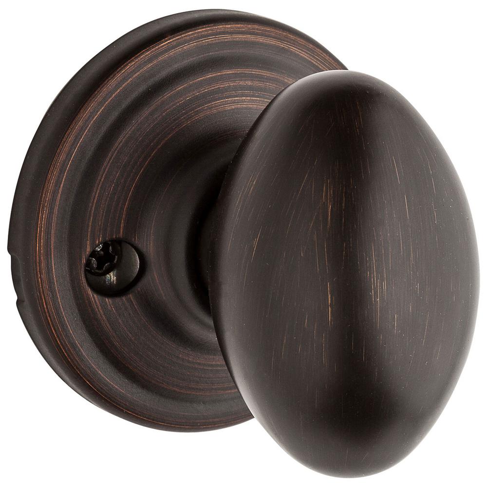 Kwikset Aliso Venetian Bronze Half Dummy Door Knob 488ao11pv1