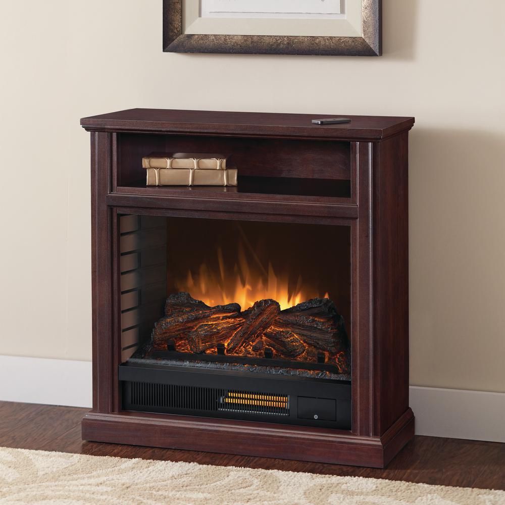 Pleasant Hearth Sheridan 31 In Mobile Electric Fireplace In