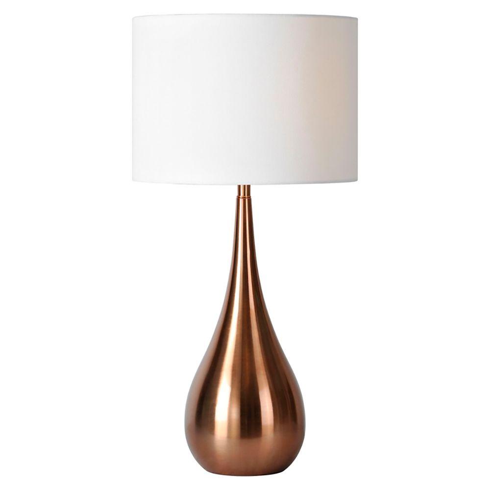 copper table light