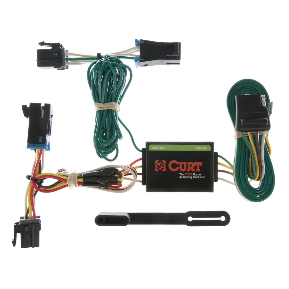 CURT Custom Vehicle-Trailer Wiring Harness, 4-Way Flat, Select