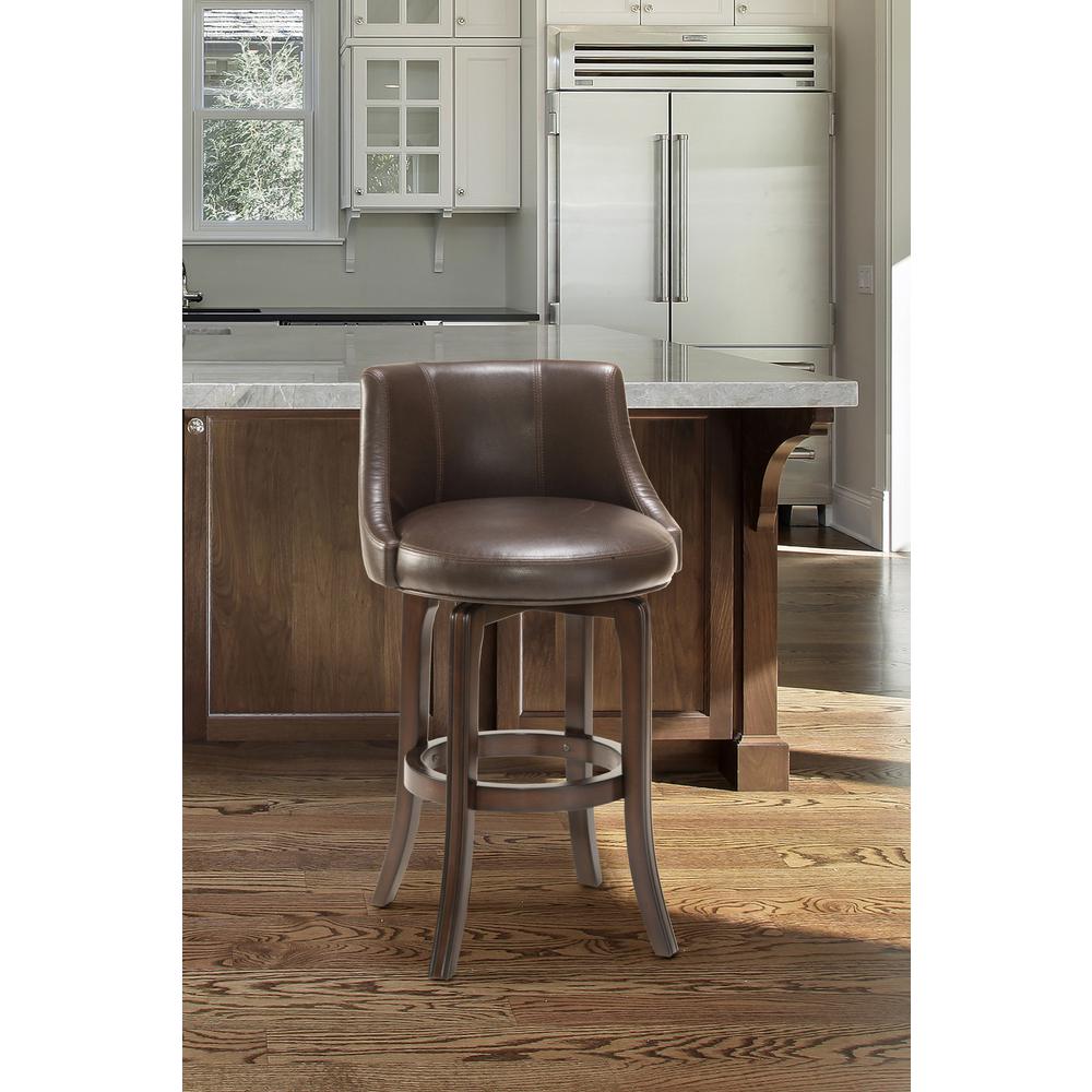Hilale Furniture Napa Valley 29 75 In Swivel Bar Stool Dark Hilale Furniture Napa Valley 29 75 In Swivel Bar Stool Dark Brown Cherry