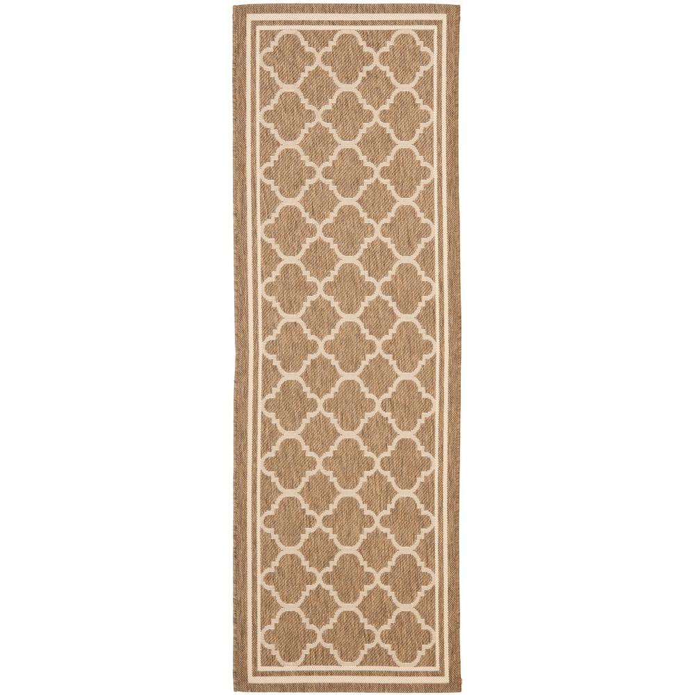 Safavieh Courtyard Brown Bone 2 Ft X 10 Indoor Outdoor Runner Safavieh Courtyard Brown Bone 2 Ft X 10 Indoor Outdoor Runner
