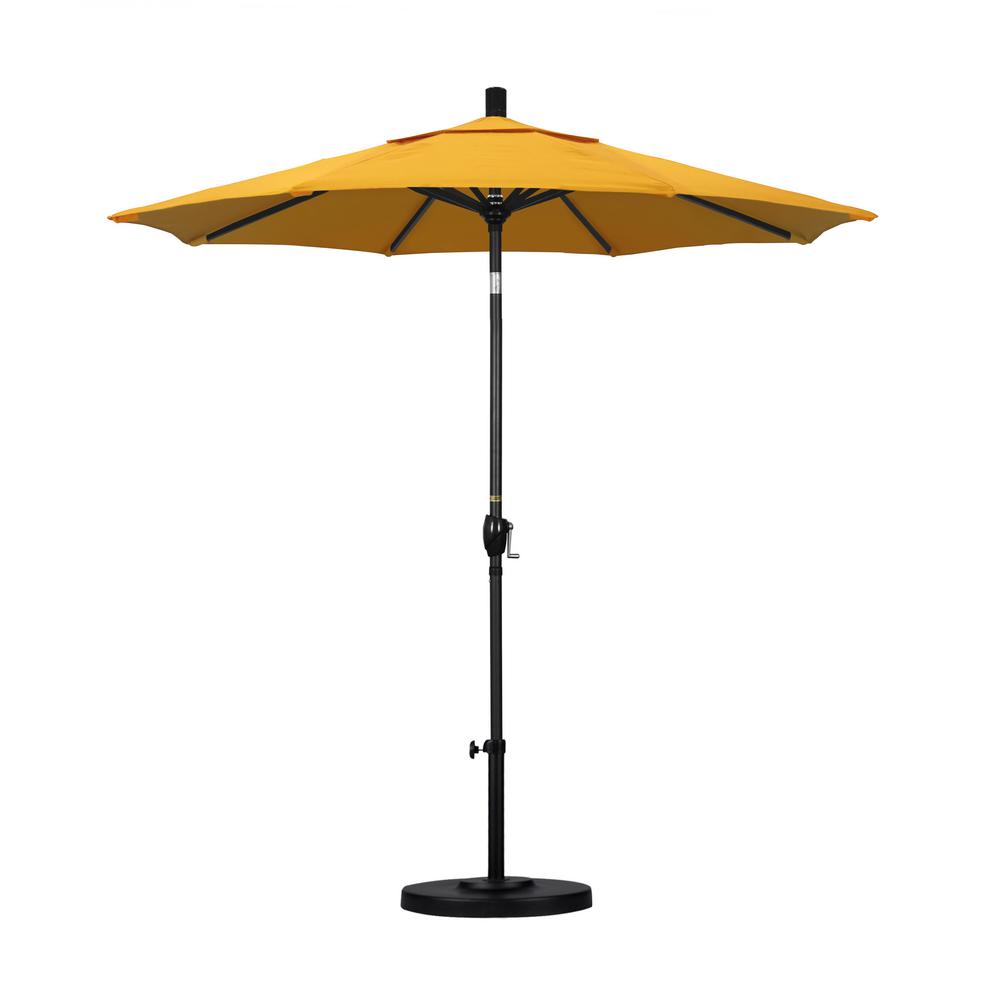 7-1/2 ft. Aluminum Push Tilt Patio Market Umbrella in Yellow Pacifica
