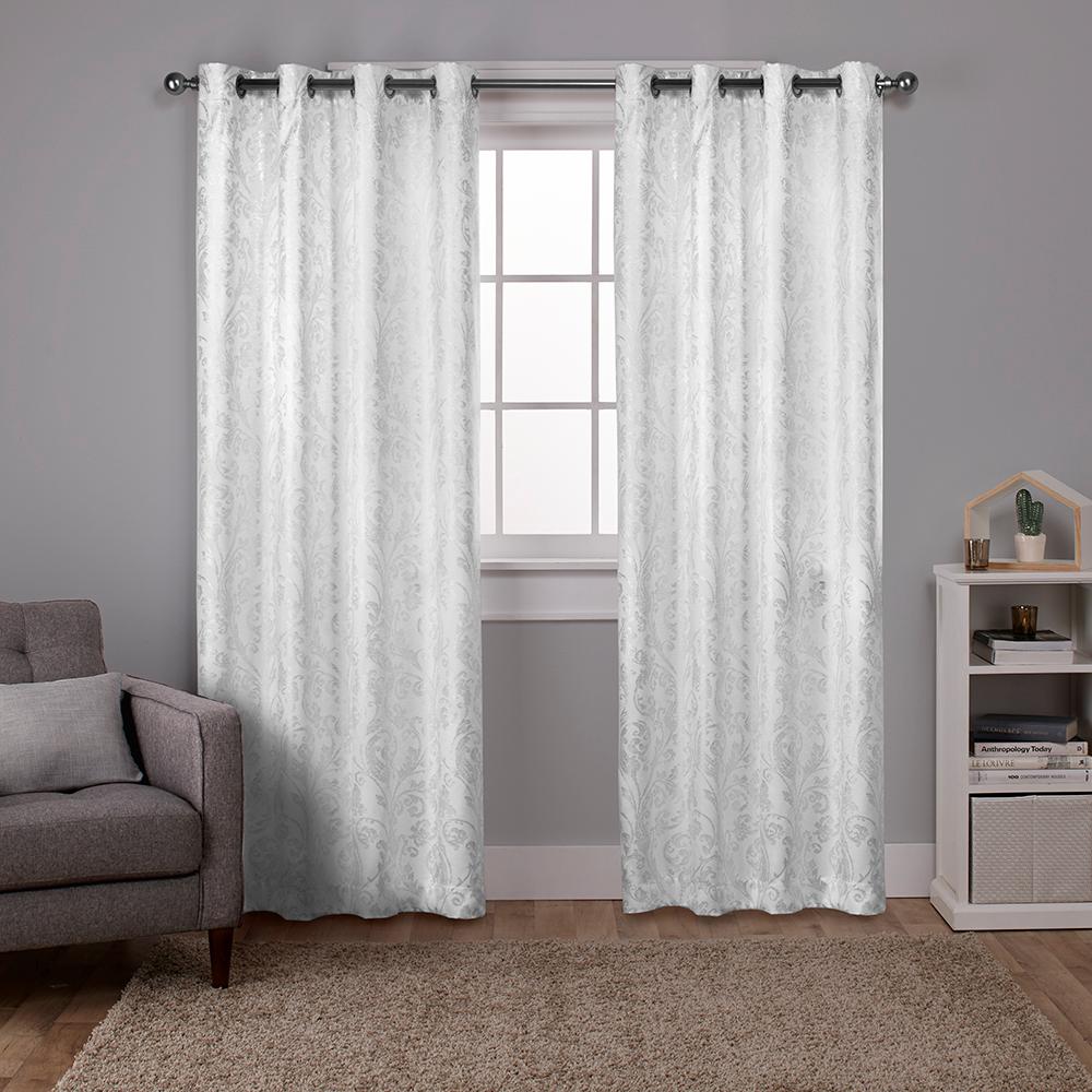 Watford 52 In W X 108 In L Woven Blackout Grommet Top Curtain