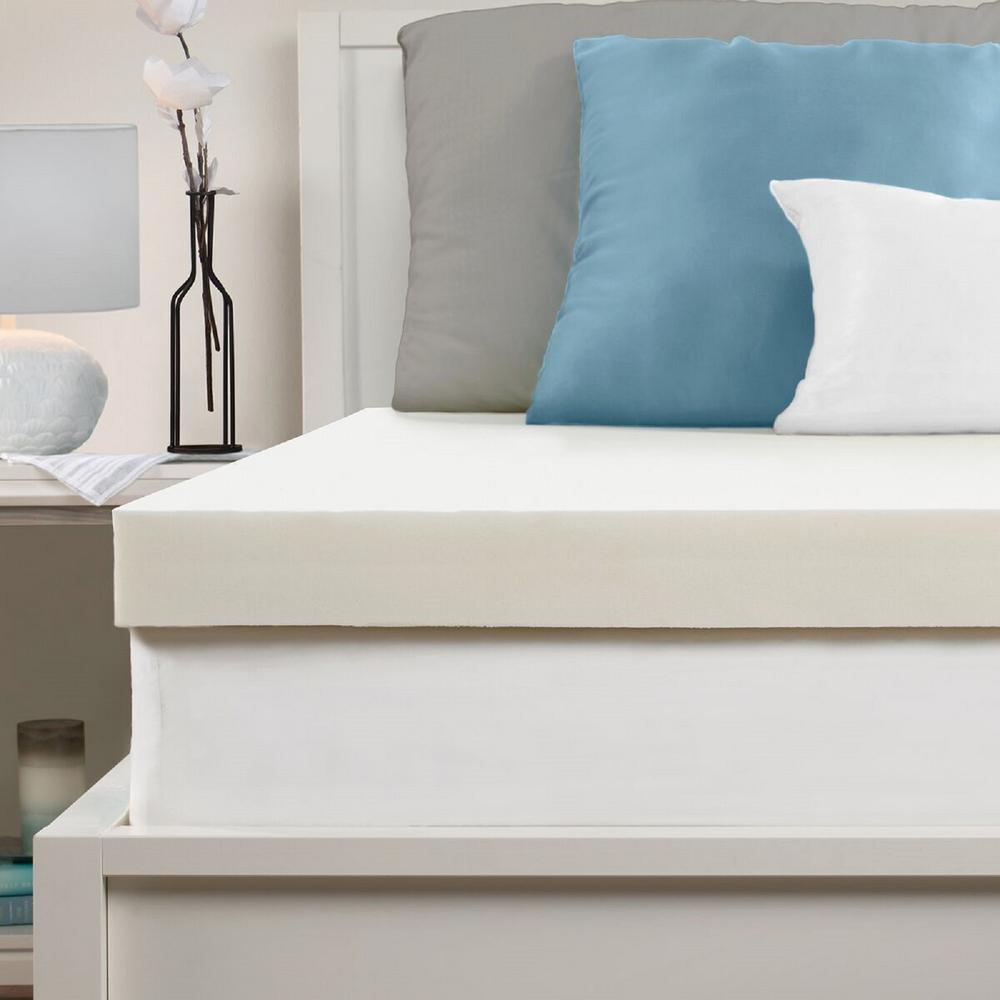 Brookside 4 in. King Pillow Top and Gel Memory Foam Mattress Topper