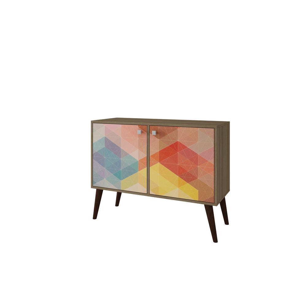 Manhattan Comfort Avesta 2 0 Oak And Stamp 3 Shelf Double Side Table Manhattan Comfort Avesta 2 0 Oak And Stamp 3 Shelf Double Side Table