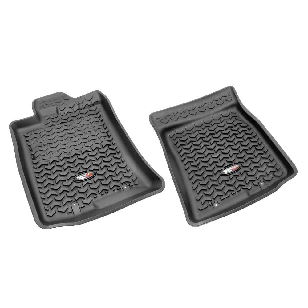 Rugged Ridge Floor Liner Front Pair Black 2007 2011 Toyota Fj