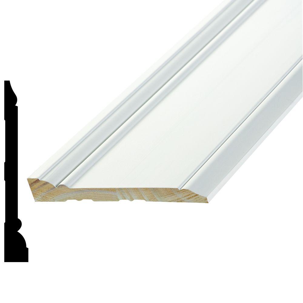 Alexandria Moulding Wpsm12 11 16 In X 5 1 4 Pine Primed Finger Sku 405044