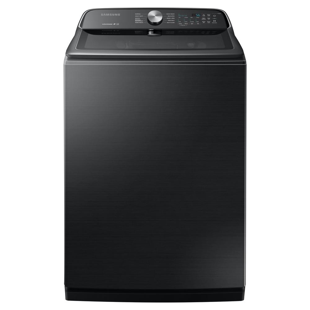 Samsung 5.4 cu. ft. Fingerprint Resistant Black Stainless Top Load Washing Machine with Active WaterJet, ENERGY STAR, Fingerprint Resistant Black was $1099.0 now $728.0 (34.0% off)