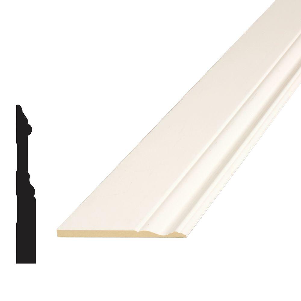 Alexandria Moulding 5 8 In. X 5-9 16 In. X 96 In. Mdf Primed Fiberboard 