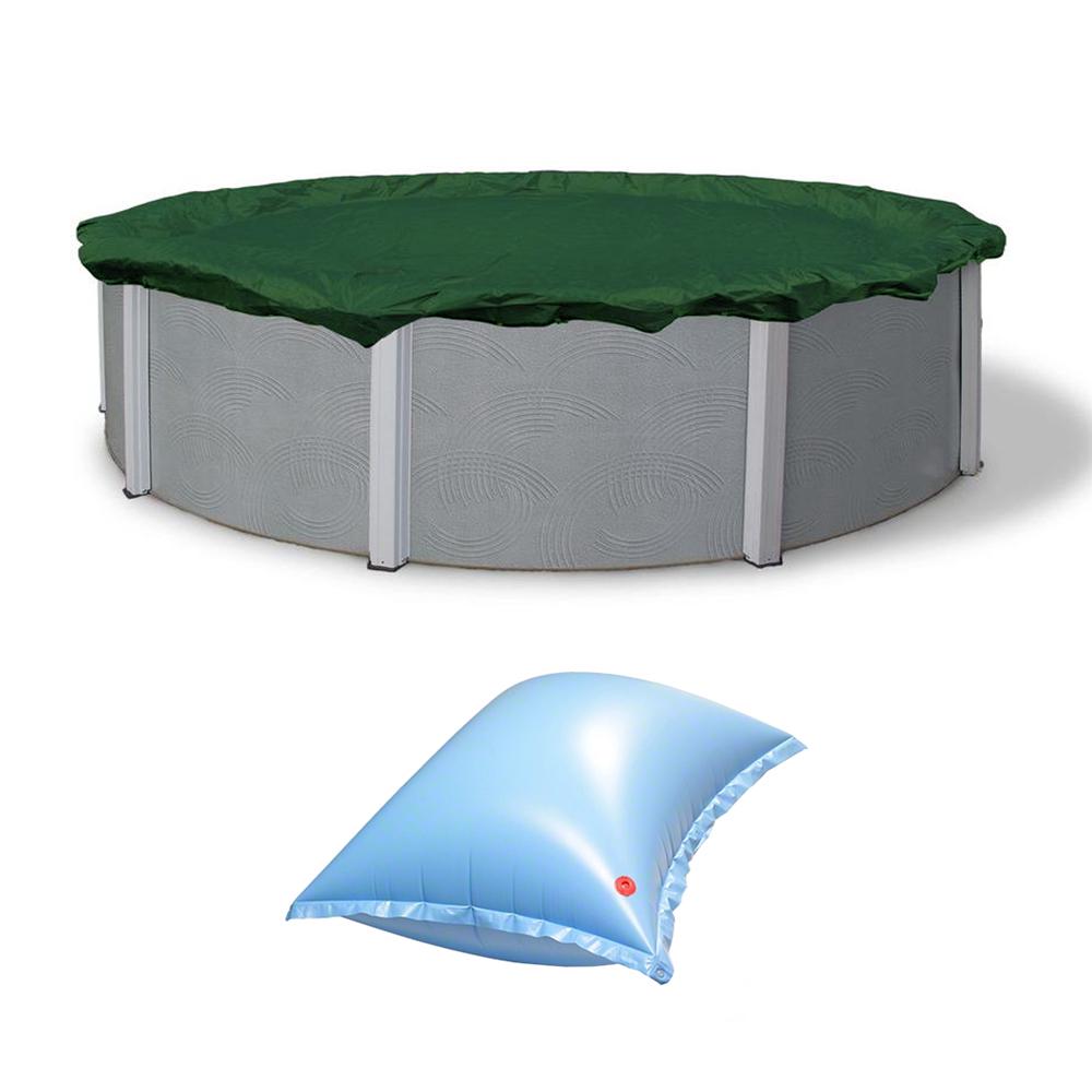 Swimline 21 Ft Round Ripstopper Pool Cover And Winterizing 4 Ft