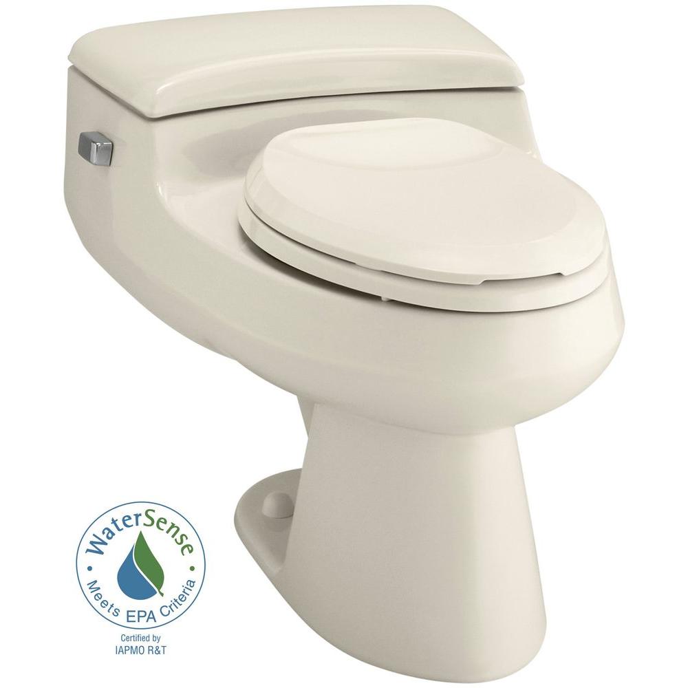Kohler San Raphael Comfort Height 1 Piece Gpf Single Flush Kohler San Raphael Comfort Height 1 Piece Gpf Single Flush Elongated Toilet In Almond