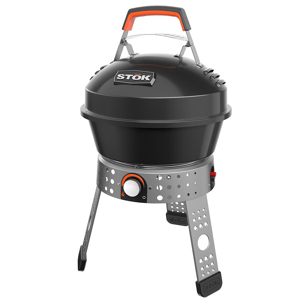 Stok Small Grills Outdoor Cooking The Home Depot Tourist 104 Sq In Single Burner Portable Propane Gas Grill Black With Insert