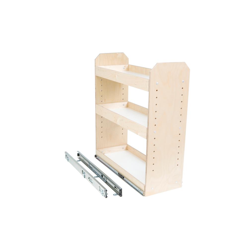 Slide A Shelf Made To Fit 3 Tier Adjustable Tower Cabinet