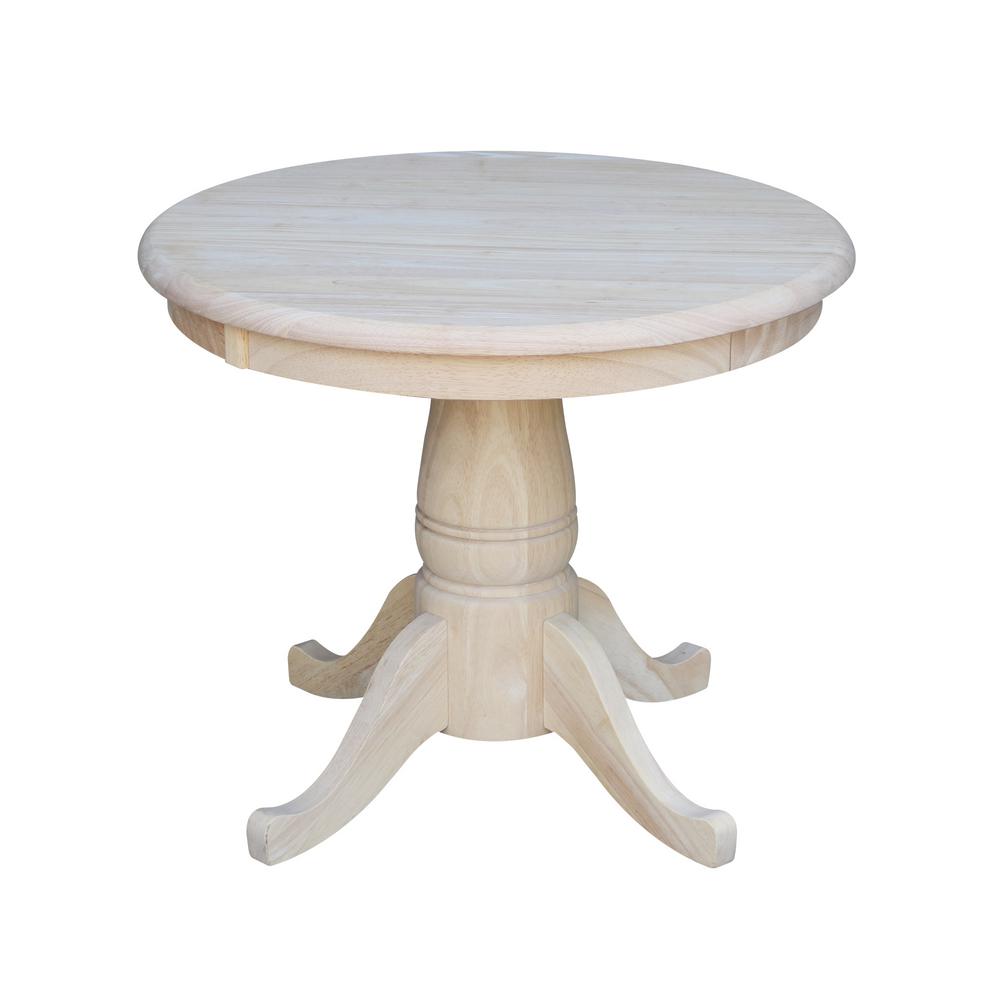 Round Dining Table Collection In Unfinished Wood Furniture The Round Dining Table Collection In Unfinished Wood