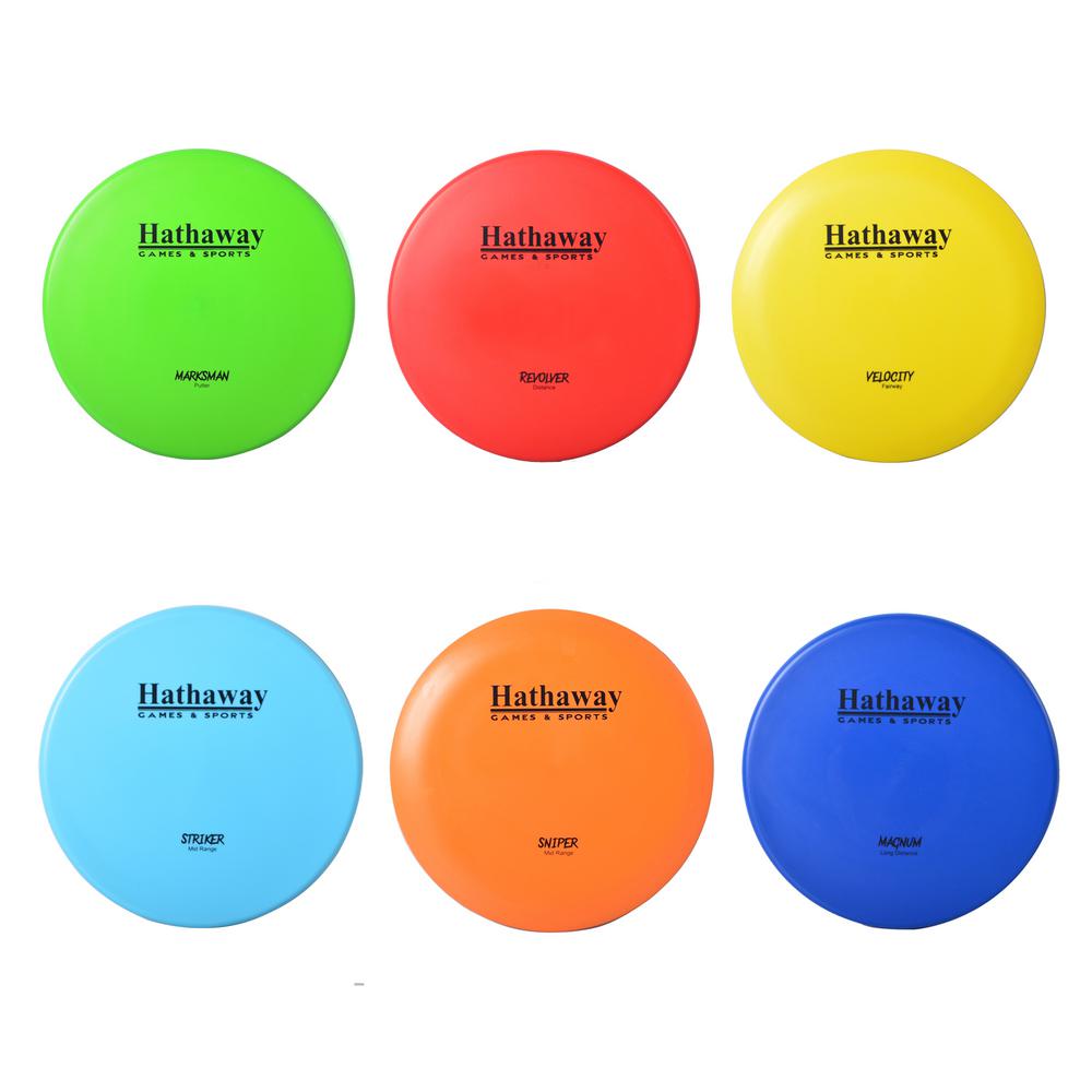 Hathaway Disc Golf Starter Set With Six 8 25 In 165 G To 172 G