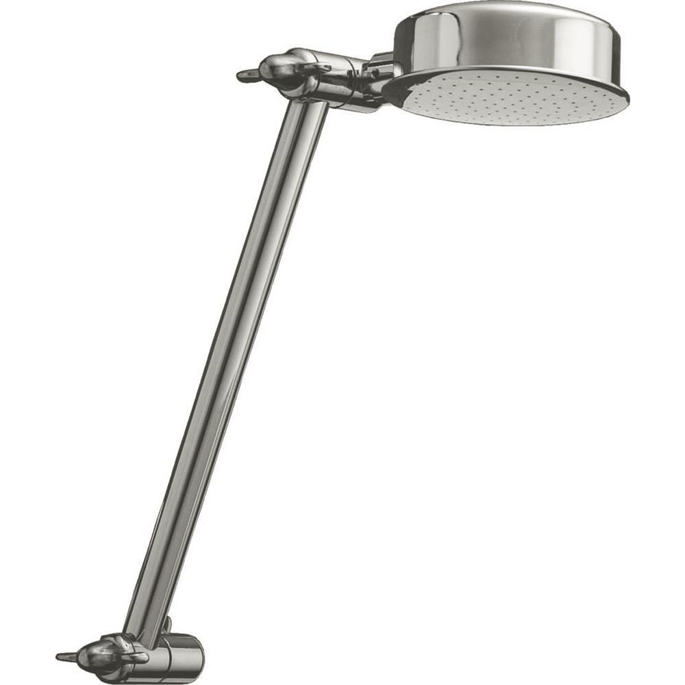 Delta Single-Spray 2.5 GPM Adjustable Arm Raincan Shower ...