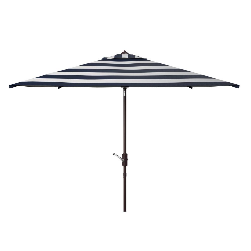 7 5 Ft Striped Patio Umbrellas Patio Furniture The Home Depot