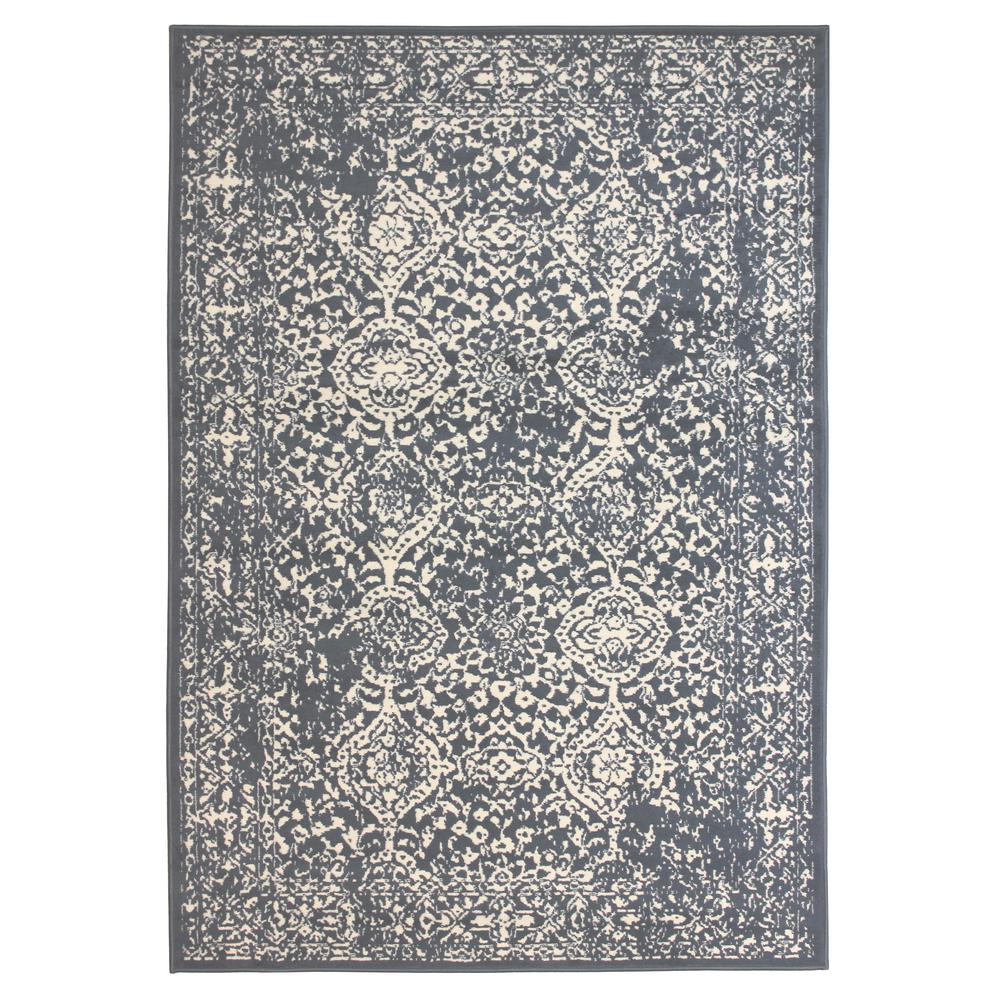 Ariana Home Grey 8 Ft X 10 Area Rug Mb8001 The Depot