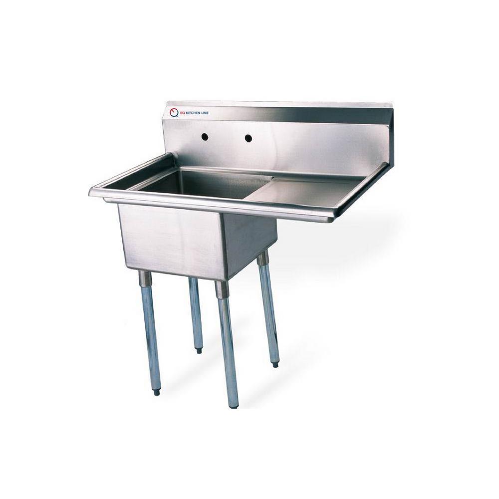 Freestanding Stainless Steel 22 5 In X 19 43 75 2 Hole Freestanding Stainless Steel 22 5 In X 19 43 75 2 Hole Single