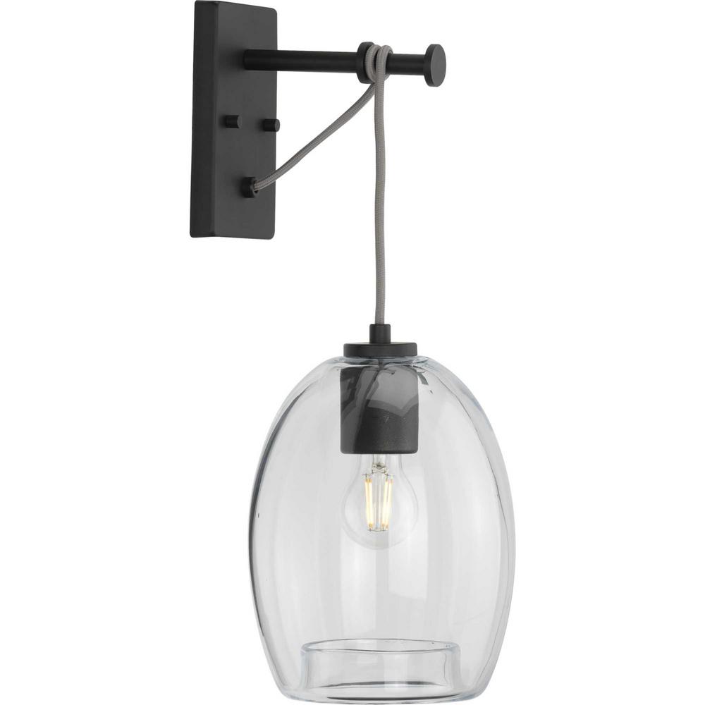 Progress Lighting Caisson 1 Light Graphite Wall Bracket P300215 Caisson 1 Light Graphite Wall Bracket