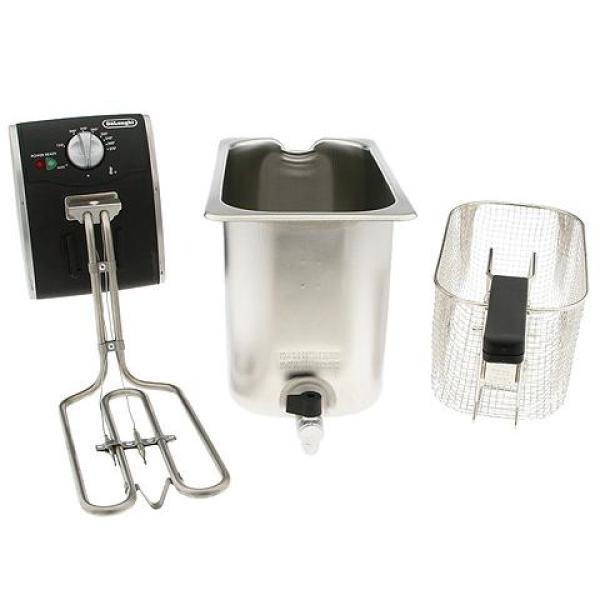 DeLonghi Dual Zone 4L Stainless Steel Deep Fryer with Easy Clean Drain