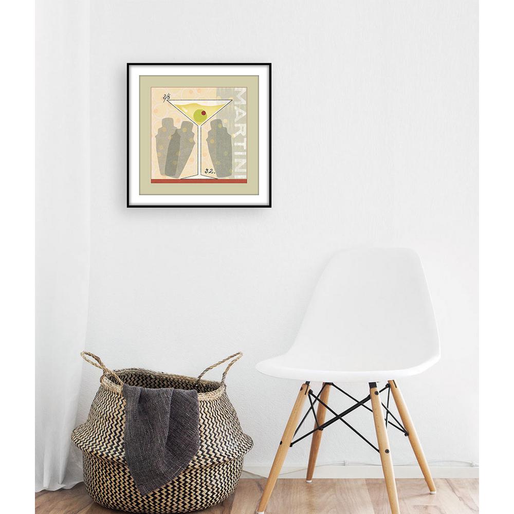 Ptm Images 13 75 In X 13 75 In Shaken Martini Framed Wall Art
