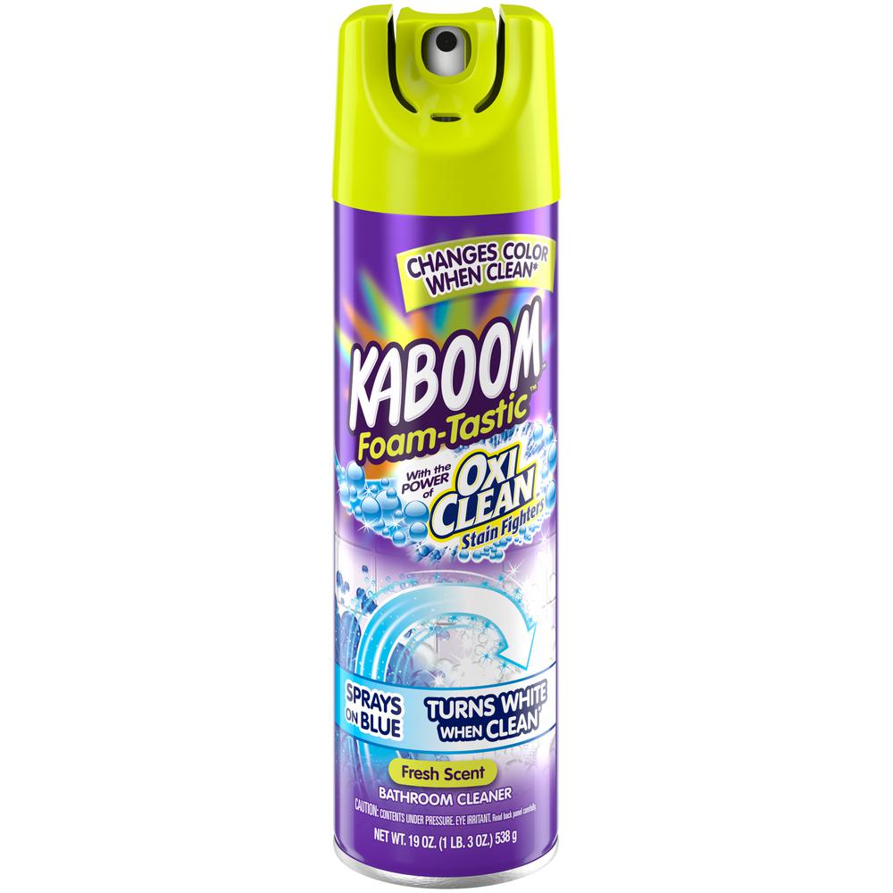 Kaboom 19 Oz Foam Tastic Fresh Bathroom Cleaner With Oxiclean 35270 The Home Depot