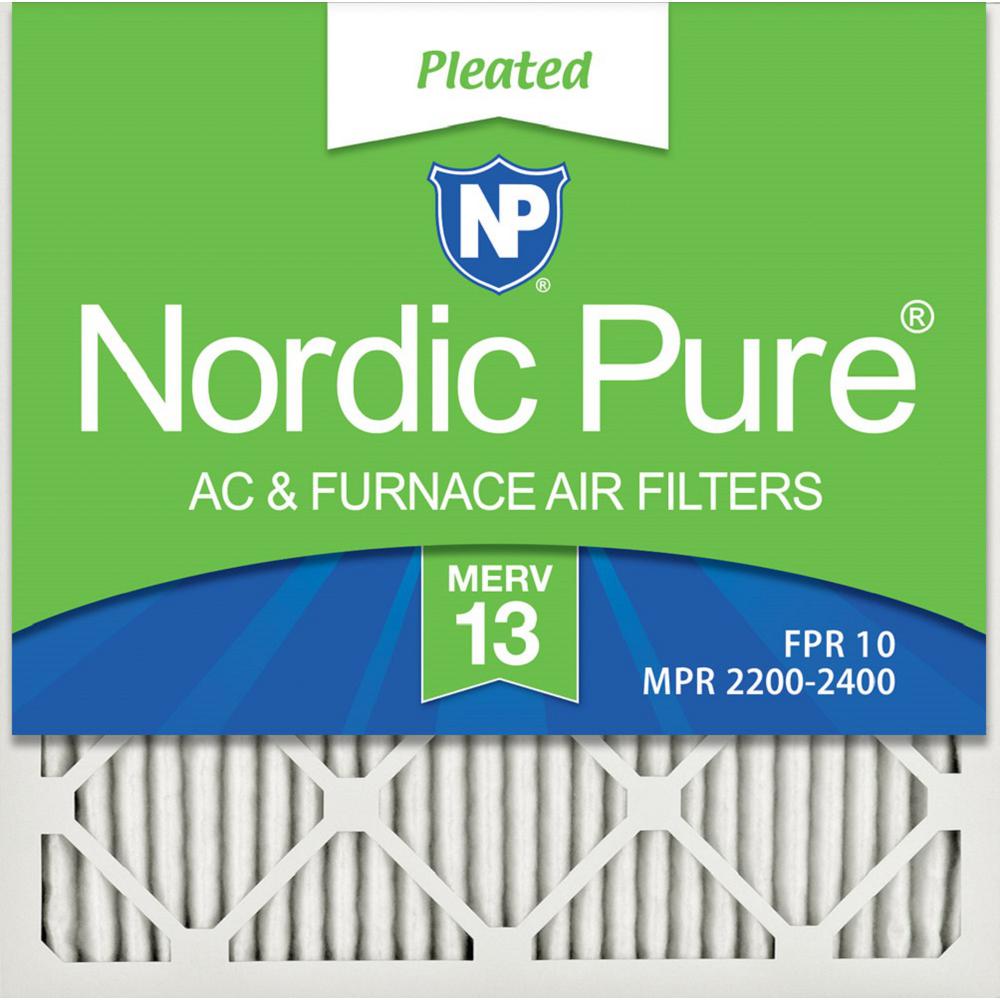 Nordic Pure 20 in. x 20 in. x 1 in. Ultimate Pleated MERV 13 - FPR 10 ...