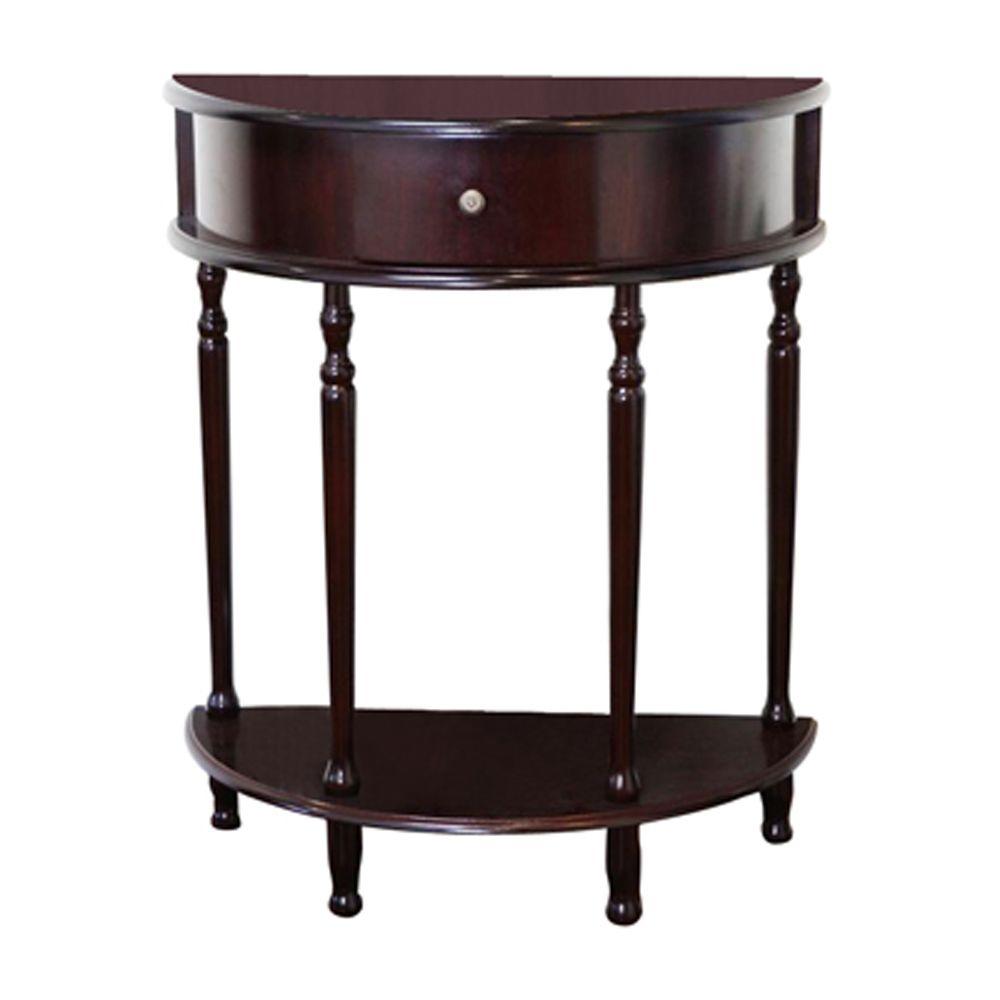 Cherry Wood End Table Hallway Entry Night Stand Furniture Small Drawer