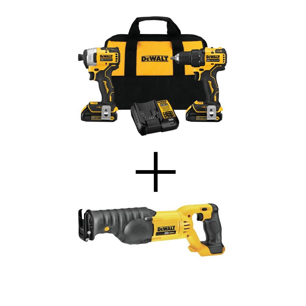 DEWALT ATOMIC 20Volt MAX LithiumIon Brushless Cordless Compact Drill